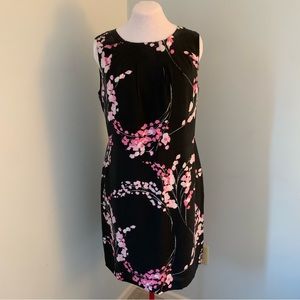 Madison Hill Size 14 Black and Pink Sleeveless Dress